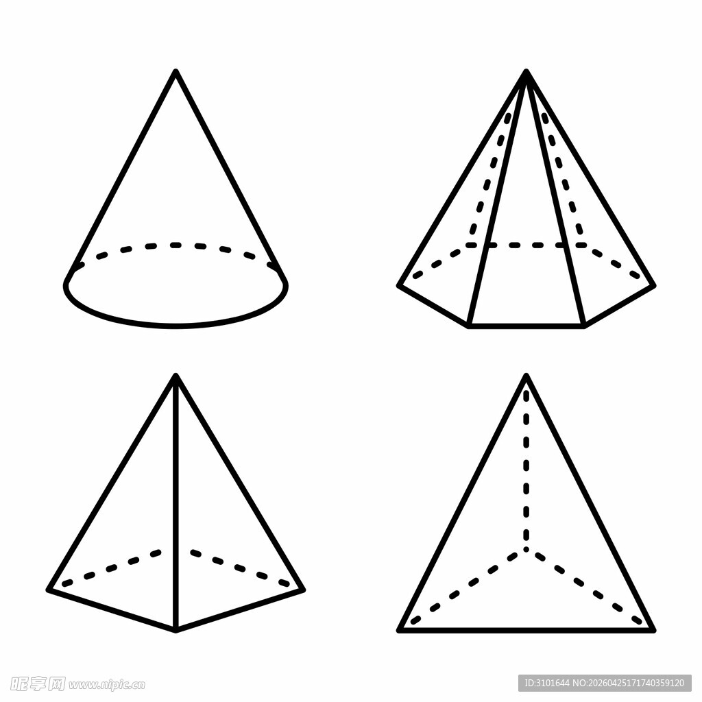 立体几何图形线图
