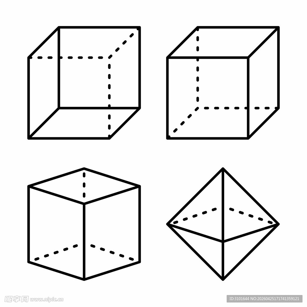 立体几何图形线图