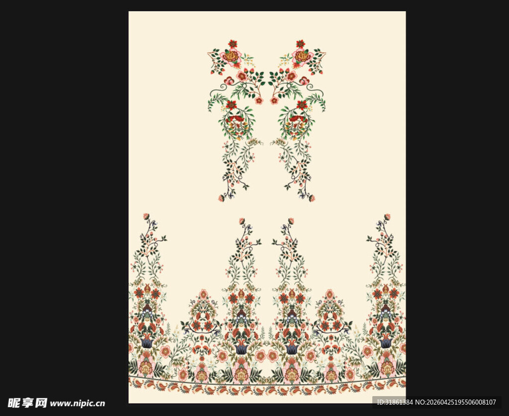 民族风花卉图案设计