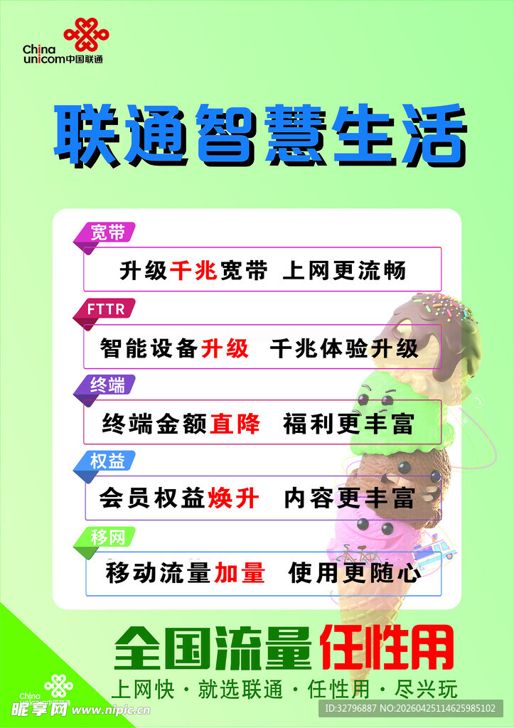 联通宣传海报