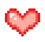 像素风格爱心图案