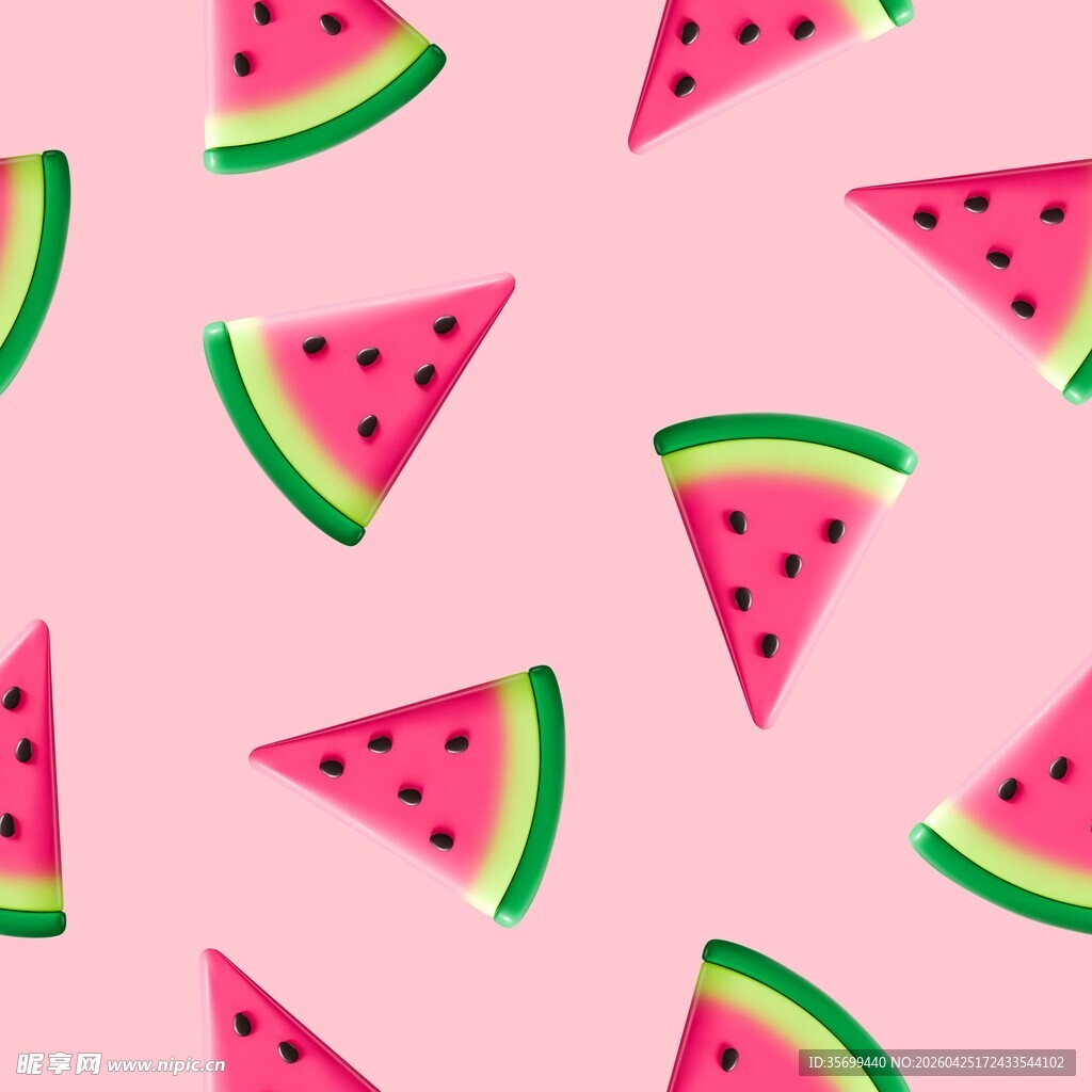 西瓜图案背景