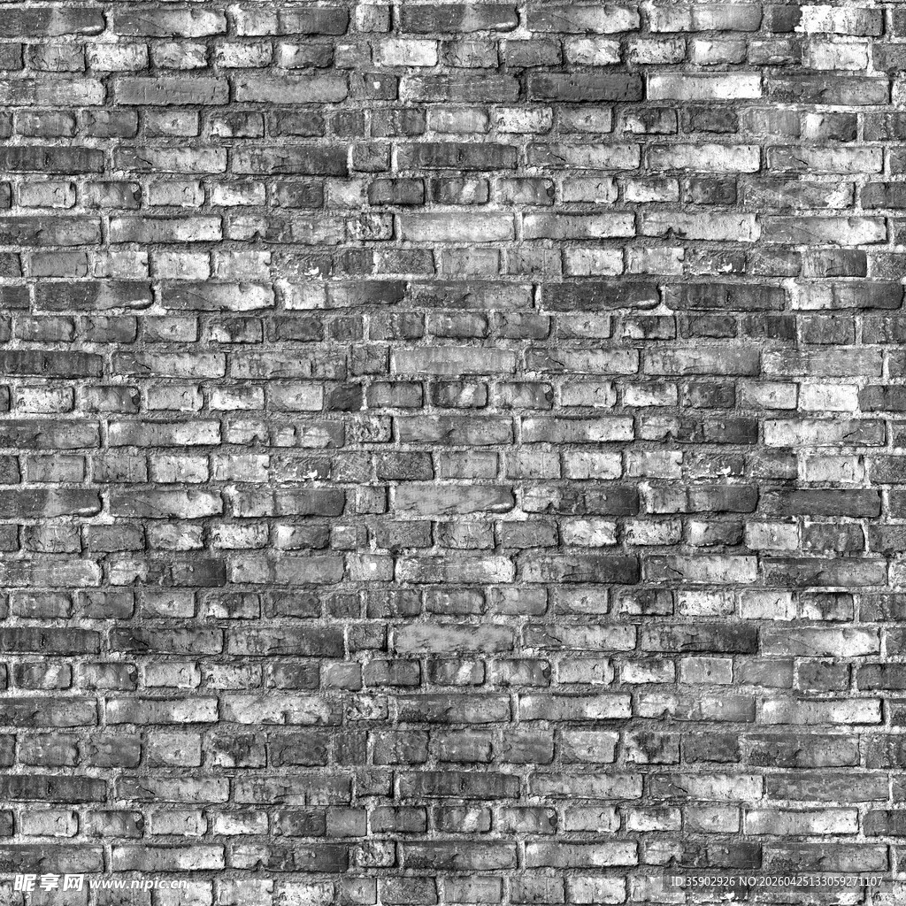 复古灰色砖墙纹理
