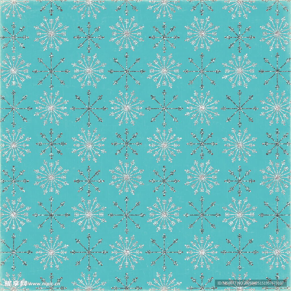 浅蓝色雪花图案背景纹理