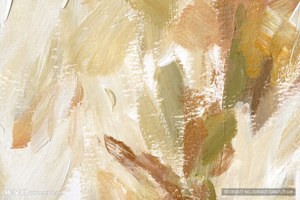 抽象笔触棕色系油画纹理