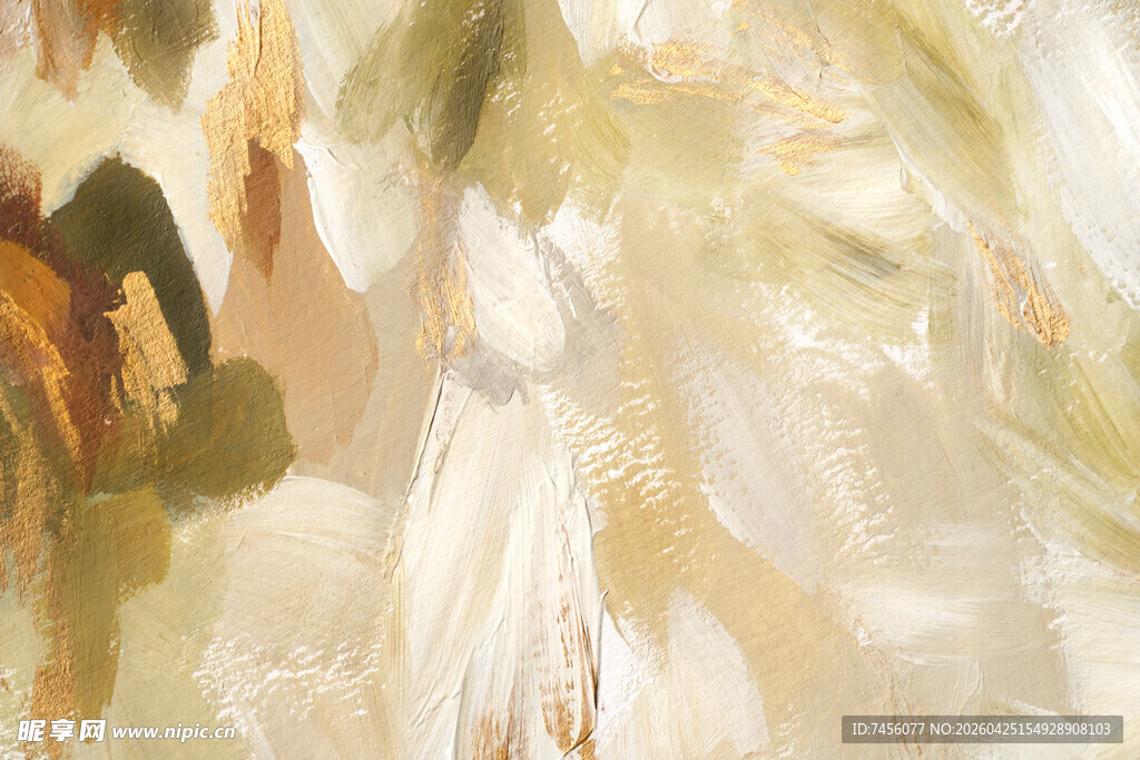 抽象风格人物油画作品