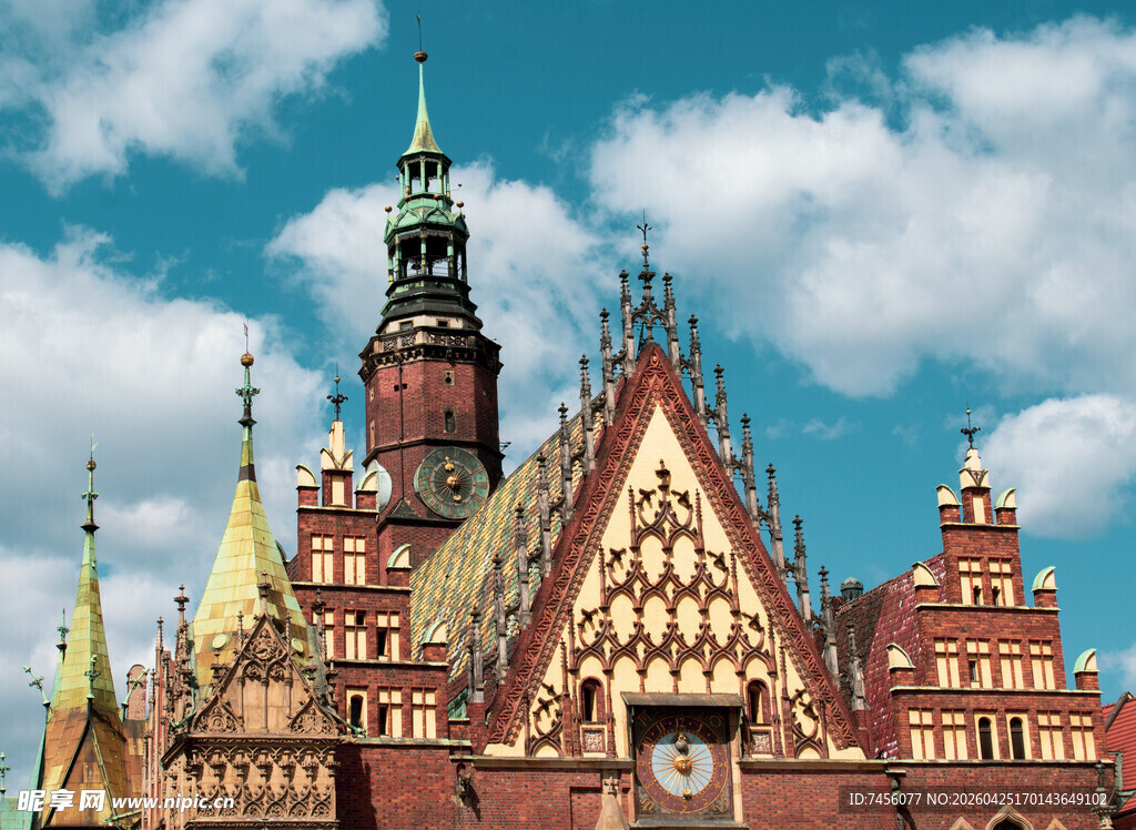 梦幻欧式城堡建筑风景