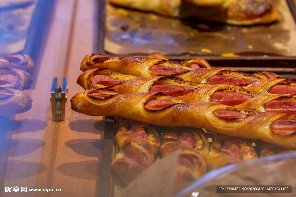 美味花式面包特写