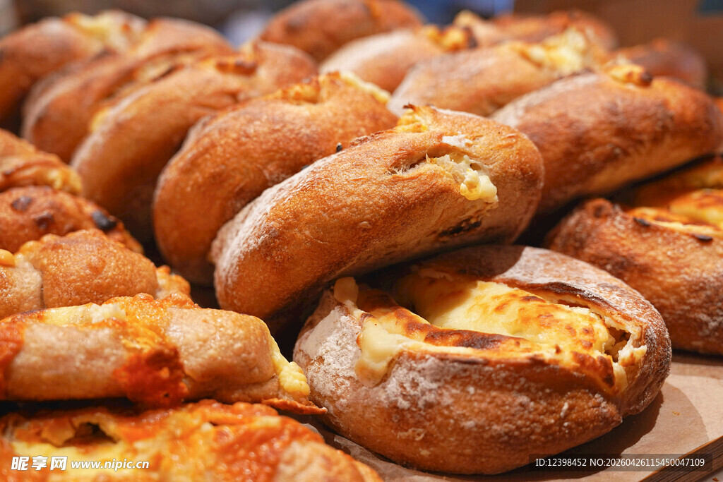 美味多样的烘焙面包