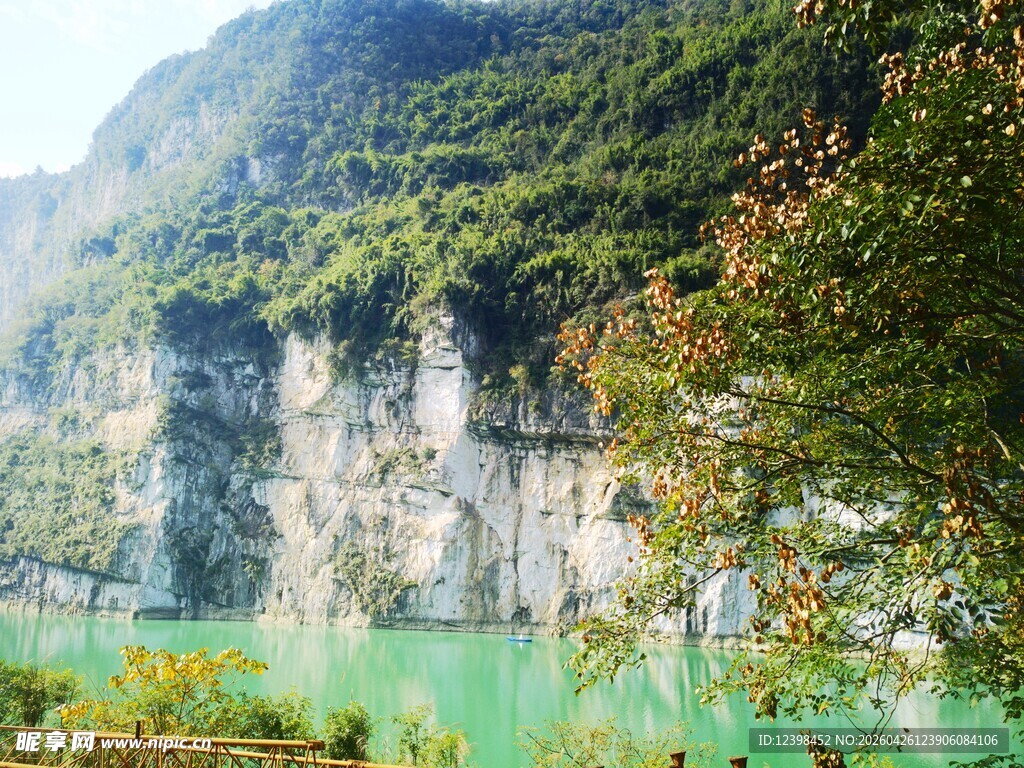 青山绿水间的秀丽河谷
