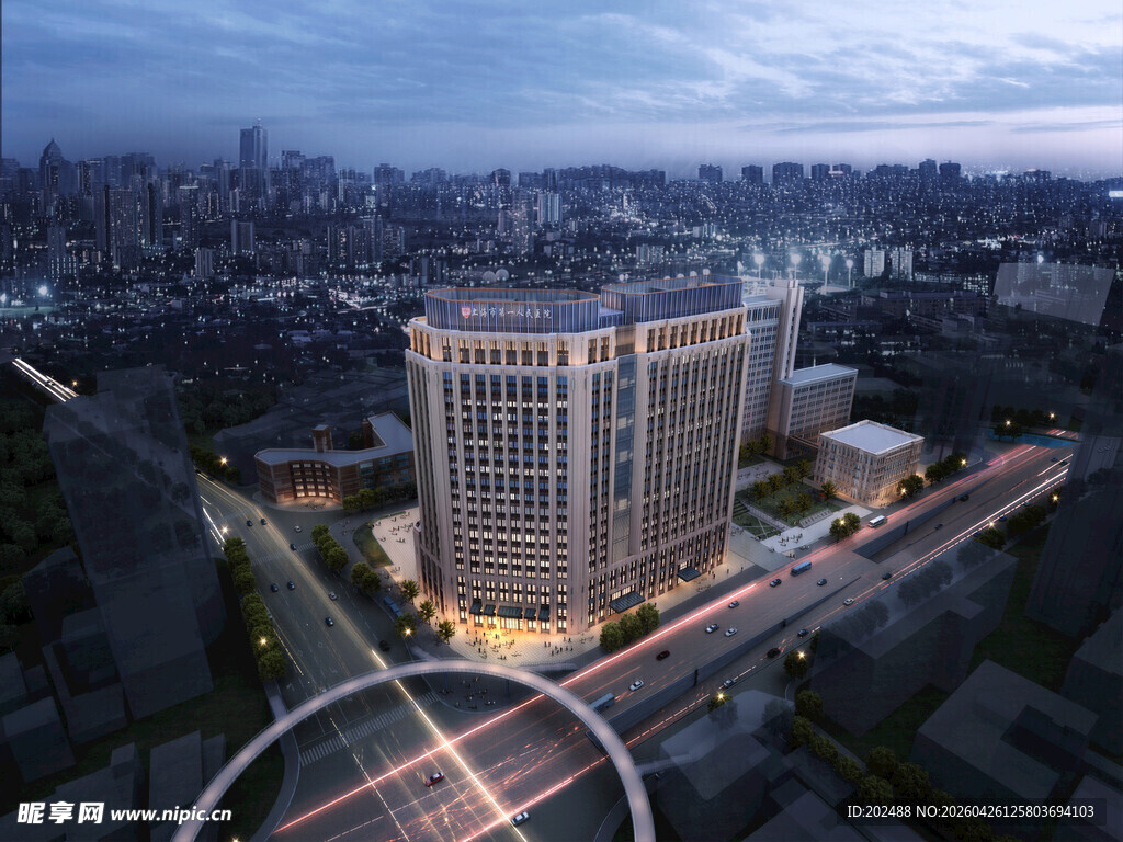 城市中心区大型医院建筑