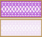 紫色几何图案装饰边框