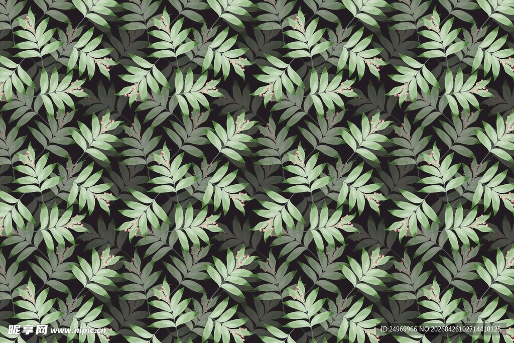 热带植物图案壁纸