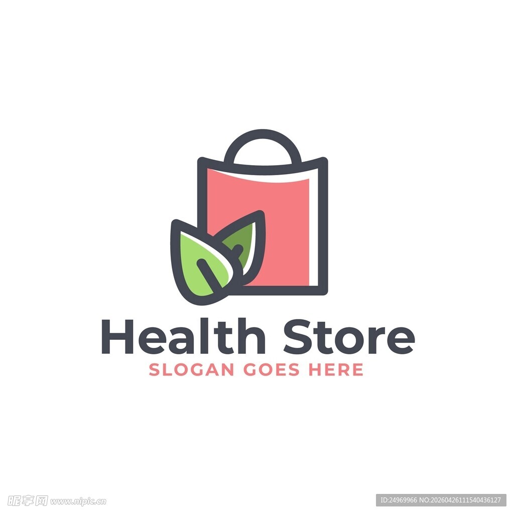 健康商店标志设计