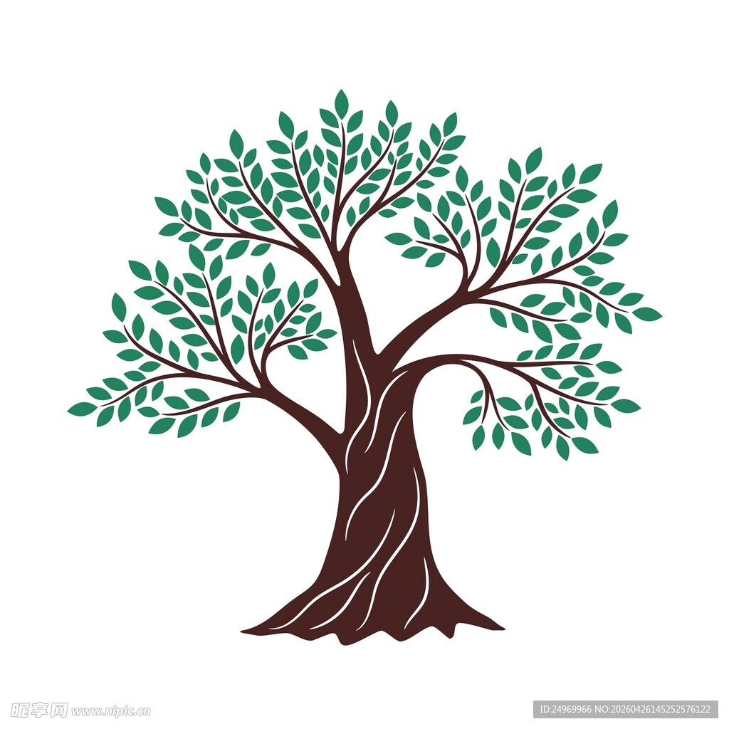 简约风格大树图案设计