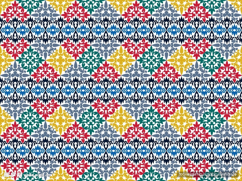 多彩几何图案纹理