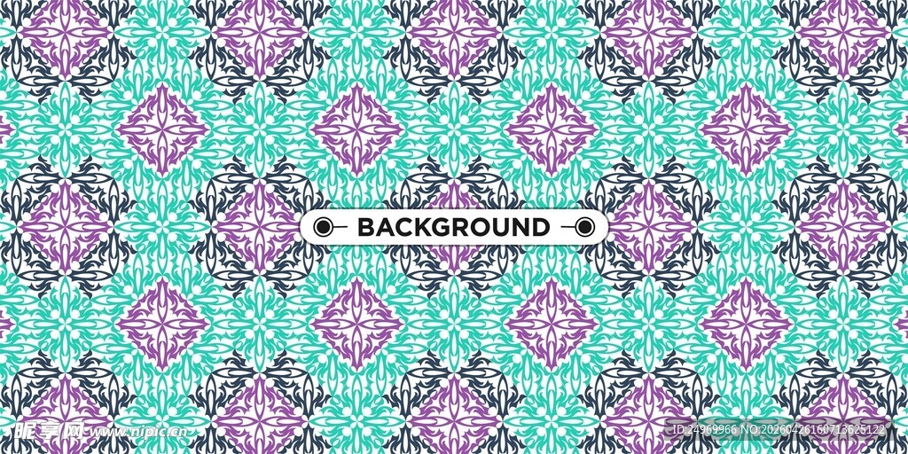 蓝紫几何花纹图案背景