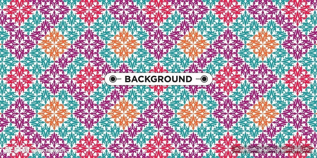 多彩几何图案背景纹理