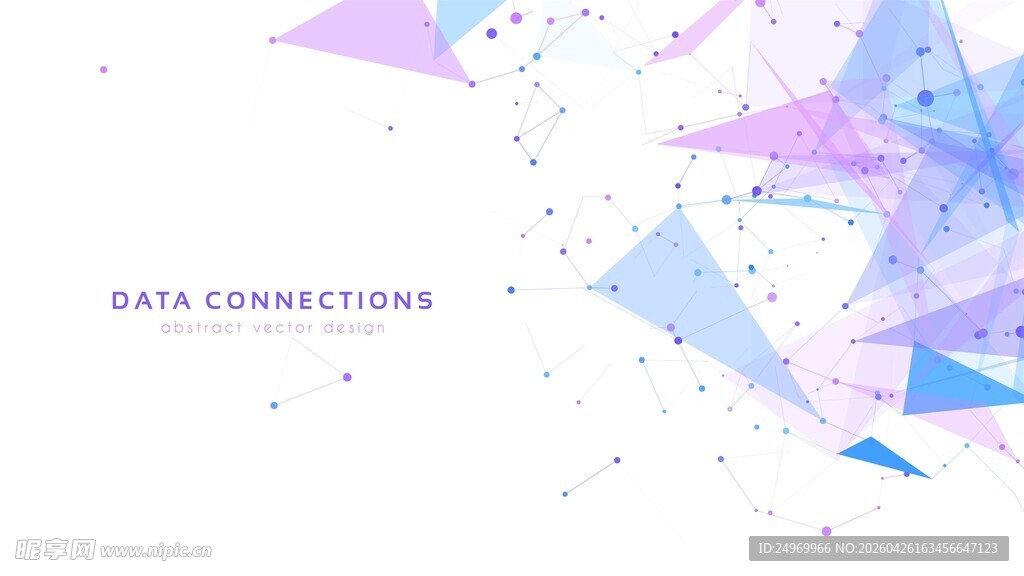 抽象几何紫色科技背景图