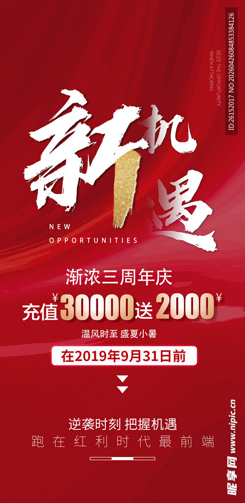 新机遇周年庆海报