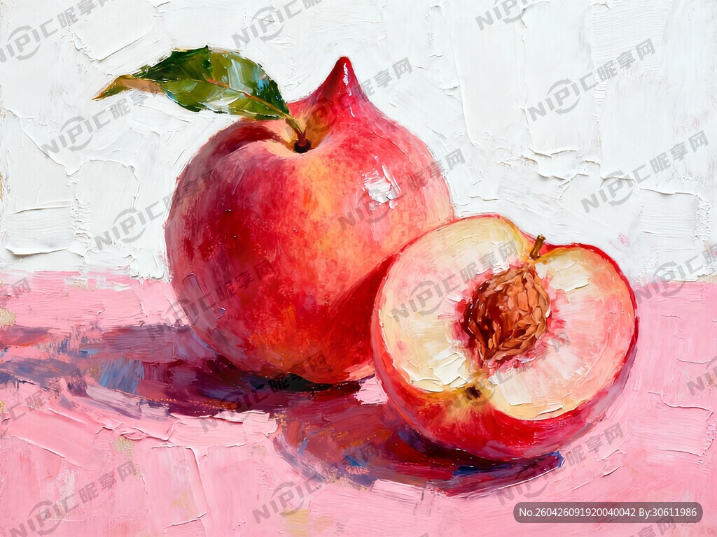 厚涂油画质感插画风格 油画风