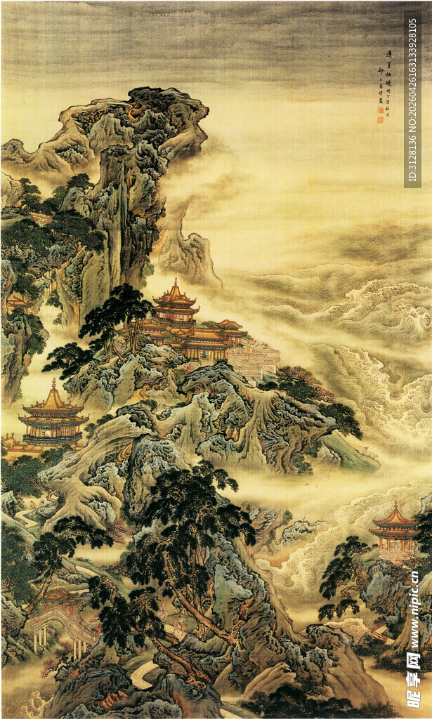 大海仙山图