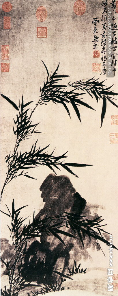 竹石图