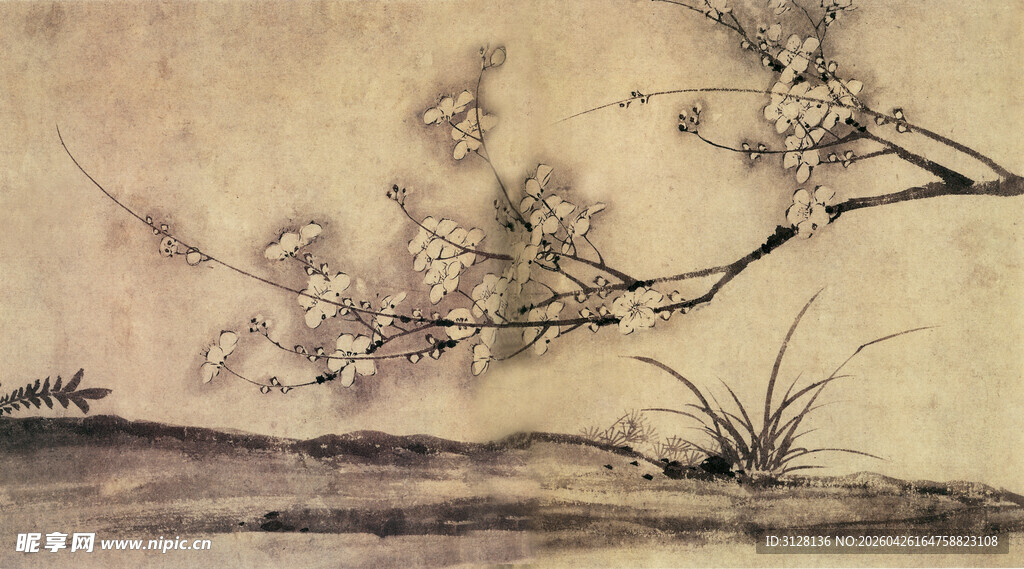 梅花水仙图