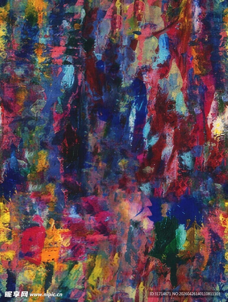 抽象多彩艺术画作