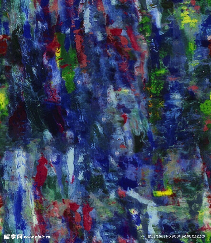 抽象多彩油画纹理画面