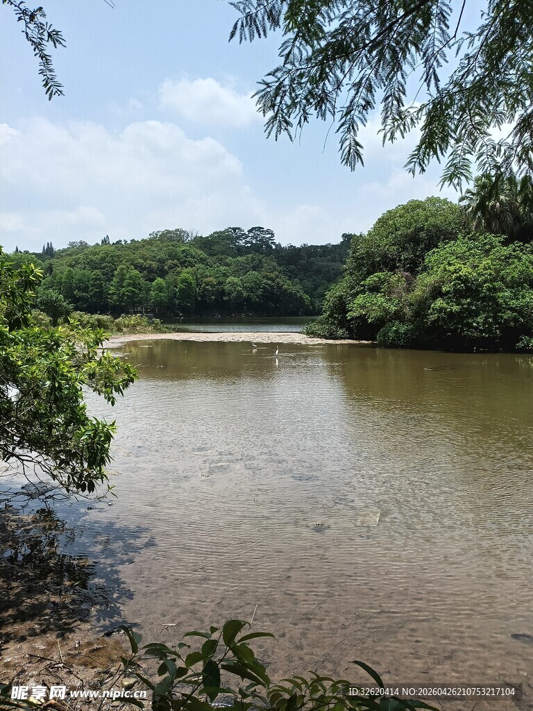 宁静河畔自然风光