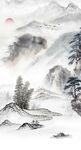 水墨山水玄关