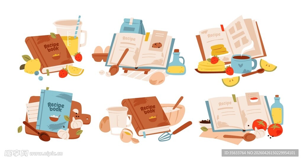 食谱插画素材