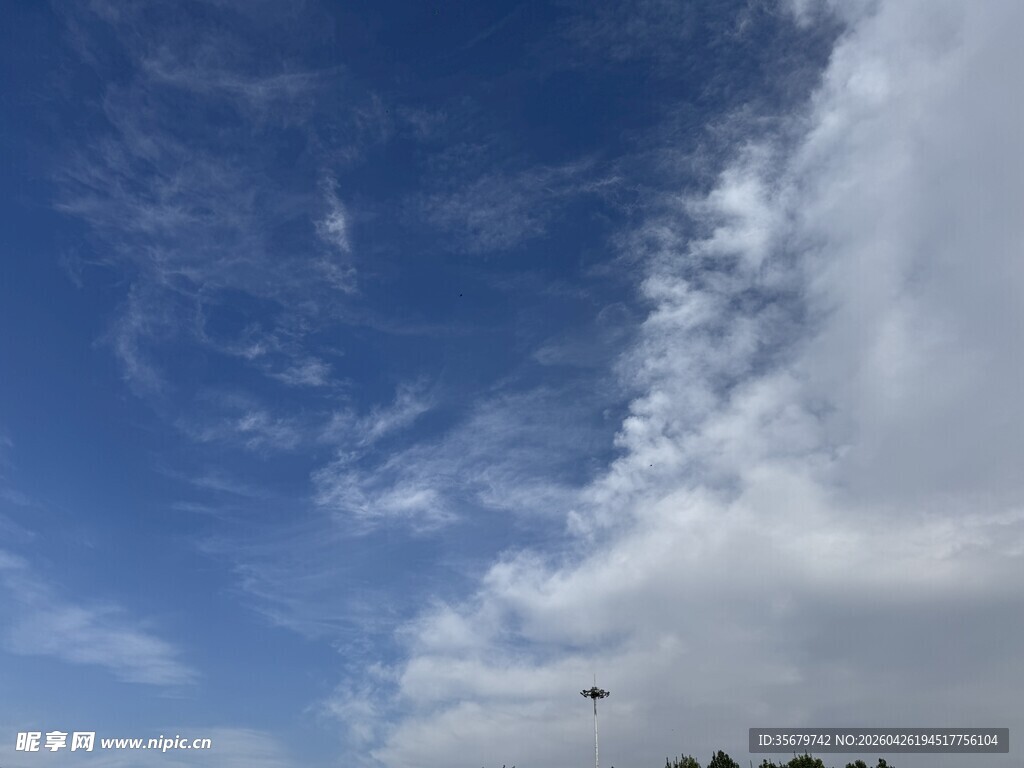 蓝天白云美景