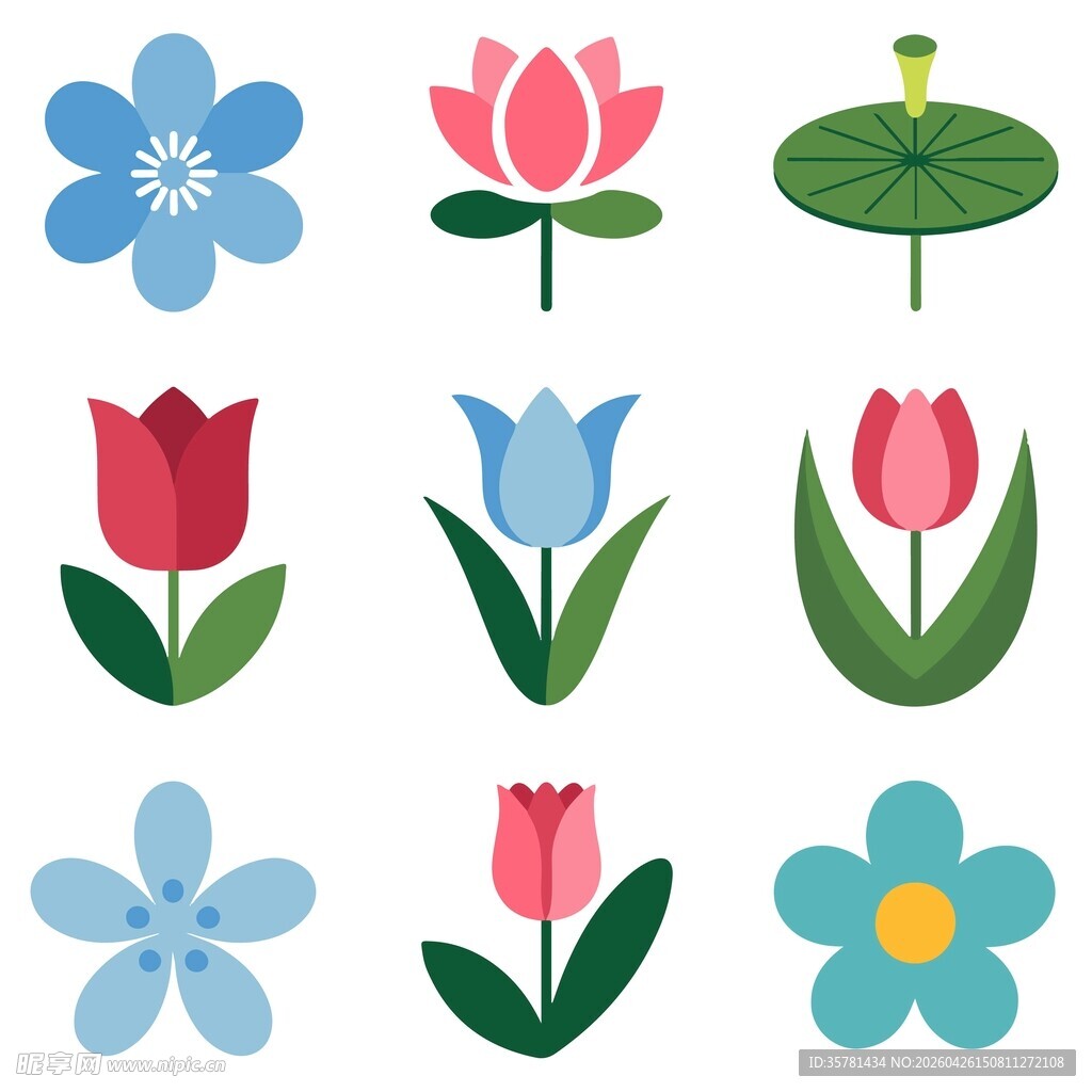 花卉图标集