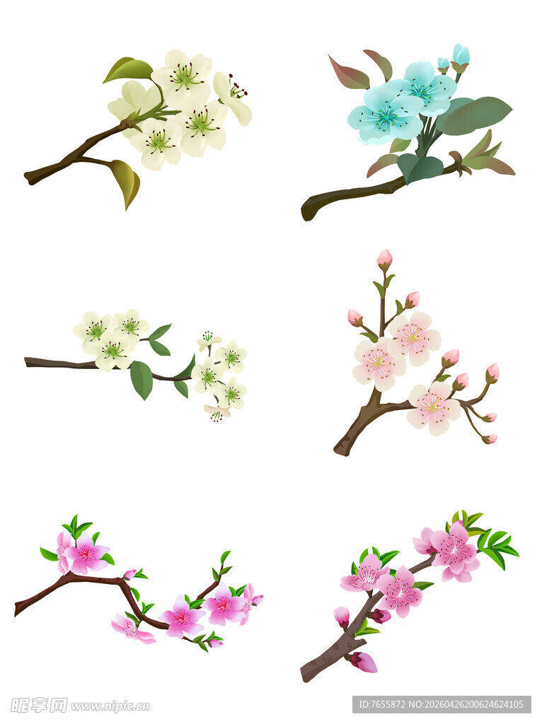 鲜花花枝素材集合
