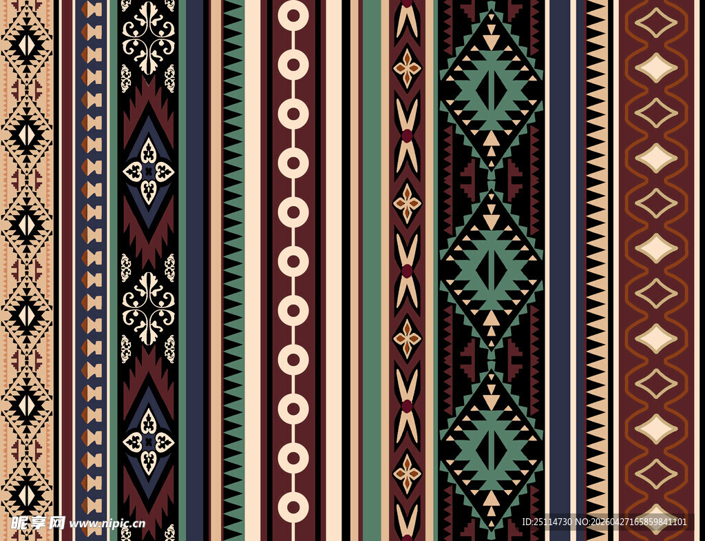 民族风几何图案纹理集合