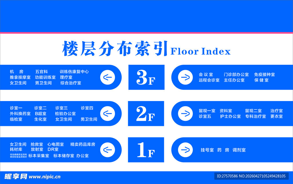 医院楼层索引