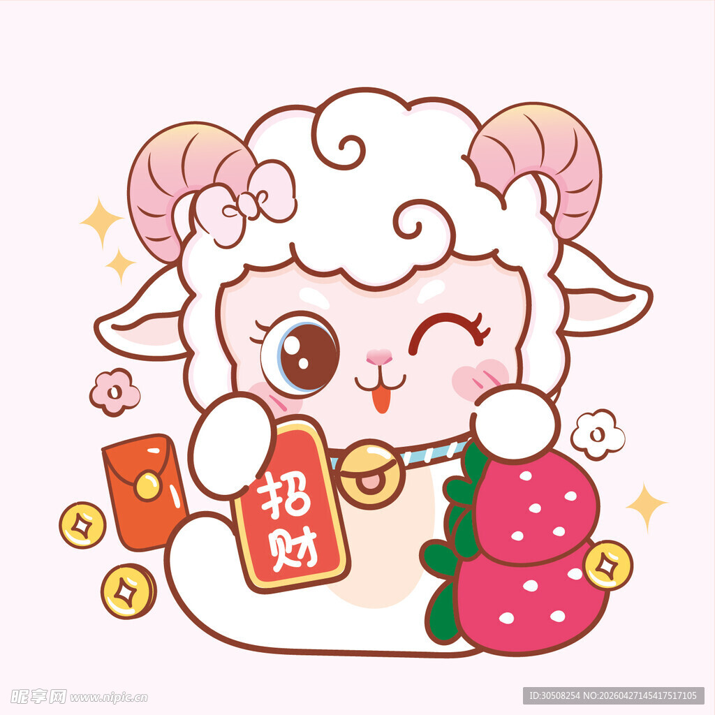 招财小羊送福财气满满