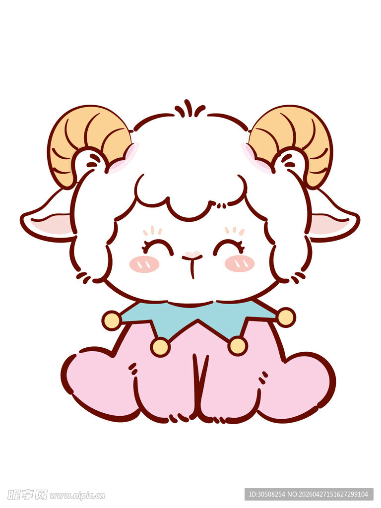 可爱小羊卡通形象