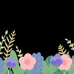 花卉装饰边框图案