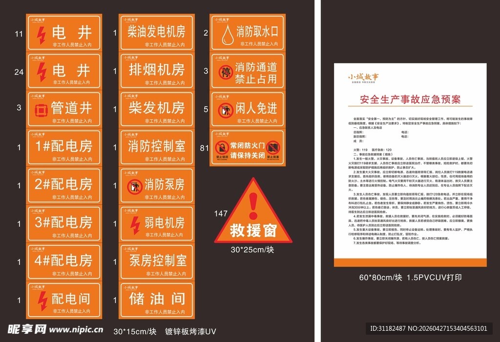 配电房标识标牌
