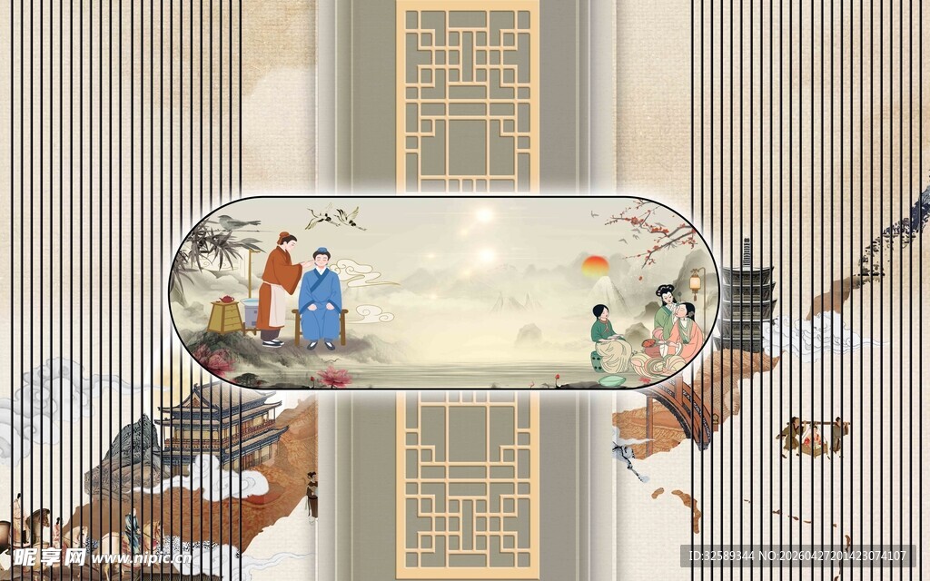 中式古建筑内的精美装饰