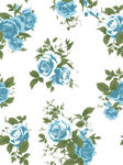 蓝玫瑰花卉图案设计