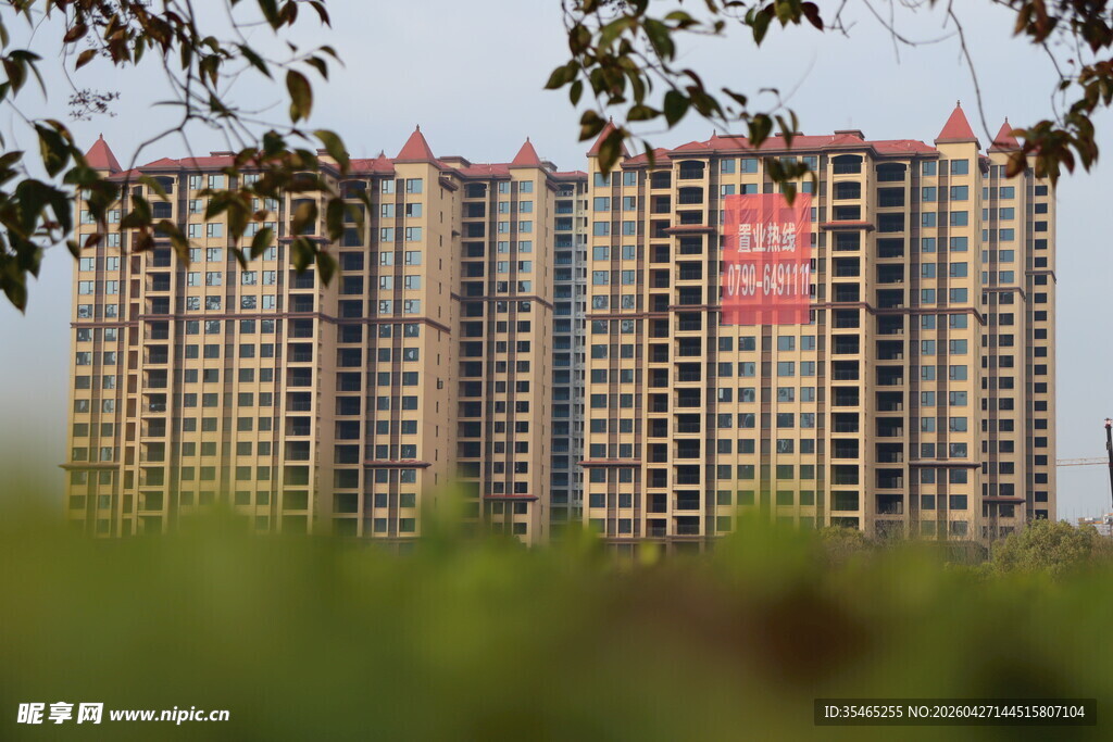 高层住宅楼景观