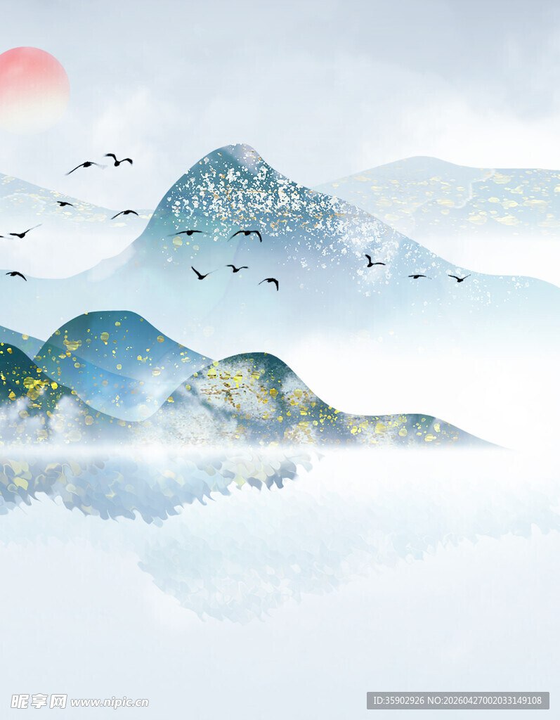 水墨山水意境图