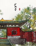 中式古典建筑景观一角