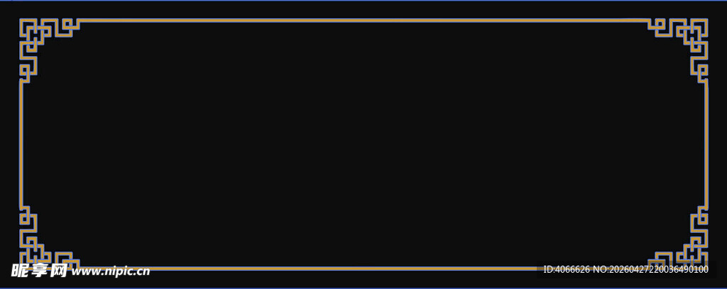 黑色边框装饰图案
