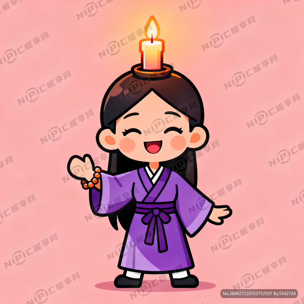 蜡烛在灯精灵头上 紫霞仙子人设