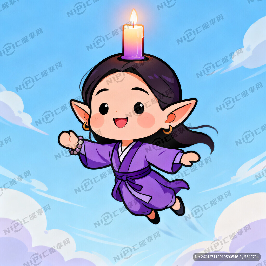 蜡烛在灯精灵头上 紫霞仙子人设
